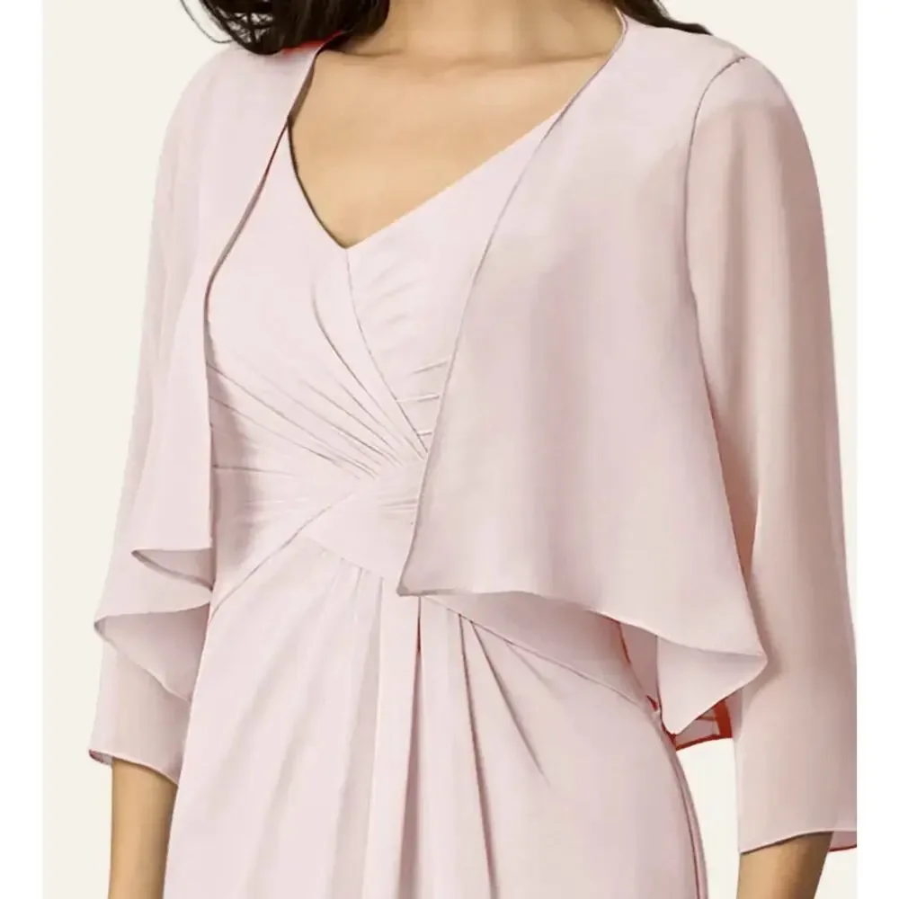 Azazie‎ Women's Sheer Chiffon Wrap Cardigan Blushing Pink 2X 18 Mother Of Bride